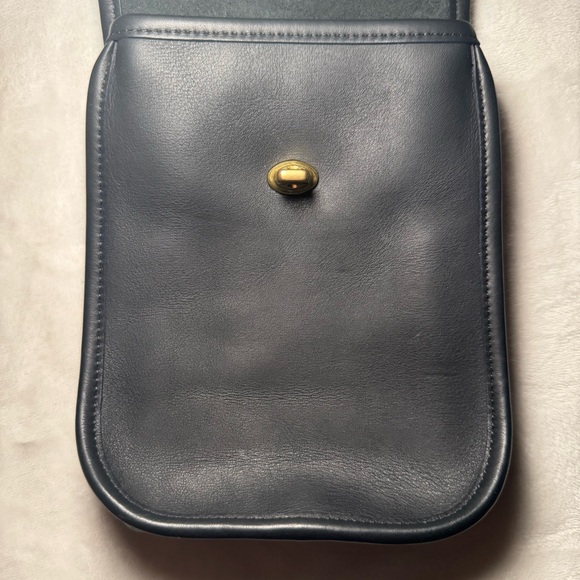 VTG Coach Navy Blue Sidepack Crossbody Shoulder Bag - Picture 10 of 15